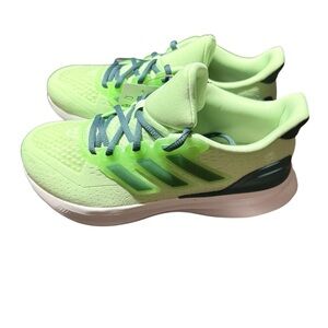 adidas Ultrarun 5 Kids' Running Size 5 Semi Green Spark Preloved Teal Lime Burst